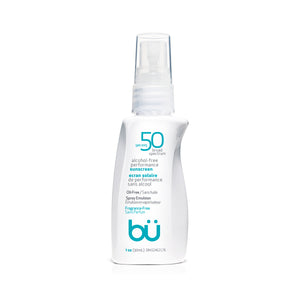 Bu SPF 50 Sunscreen Alcohol-Free/Fragrance-Free Spray