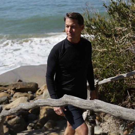 Bu Men’s Long Sleeve Crew Neck UPF 50+